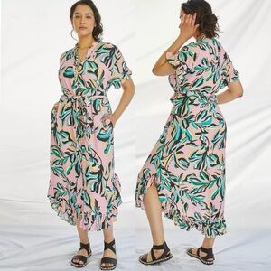 Anthropologie \\ Corey Lynn Calter Ruffled Shirt Dress